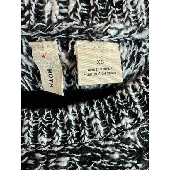 MOTH ANTHROPOLOGIE gray melange knit halter neck sleeveless top sweater XS - Picture 3 of 5